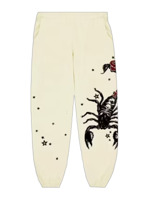 Sp5der x Mariah The Scientist Scorpion Sweatpant Cream