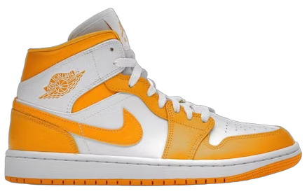 Jordan 1 Mid White University Gold