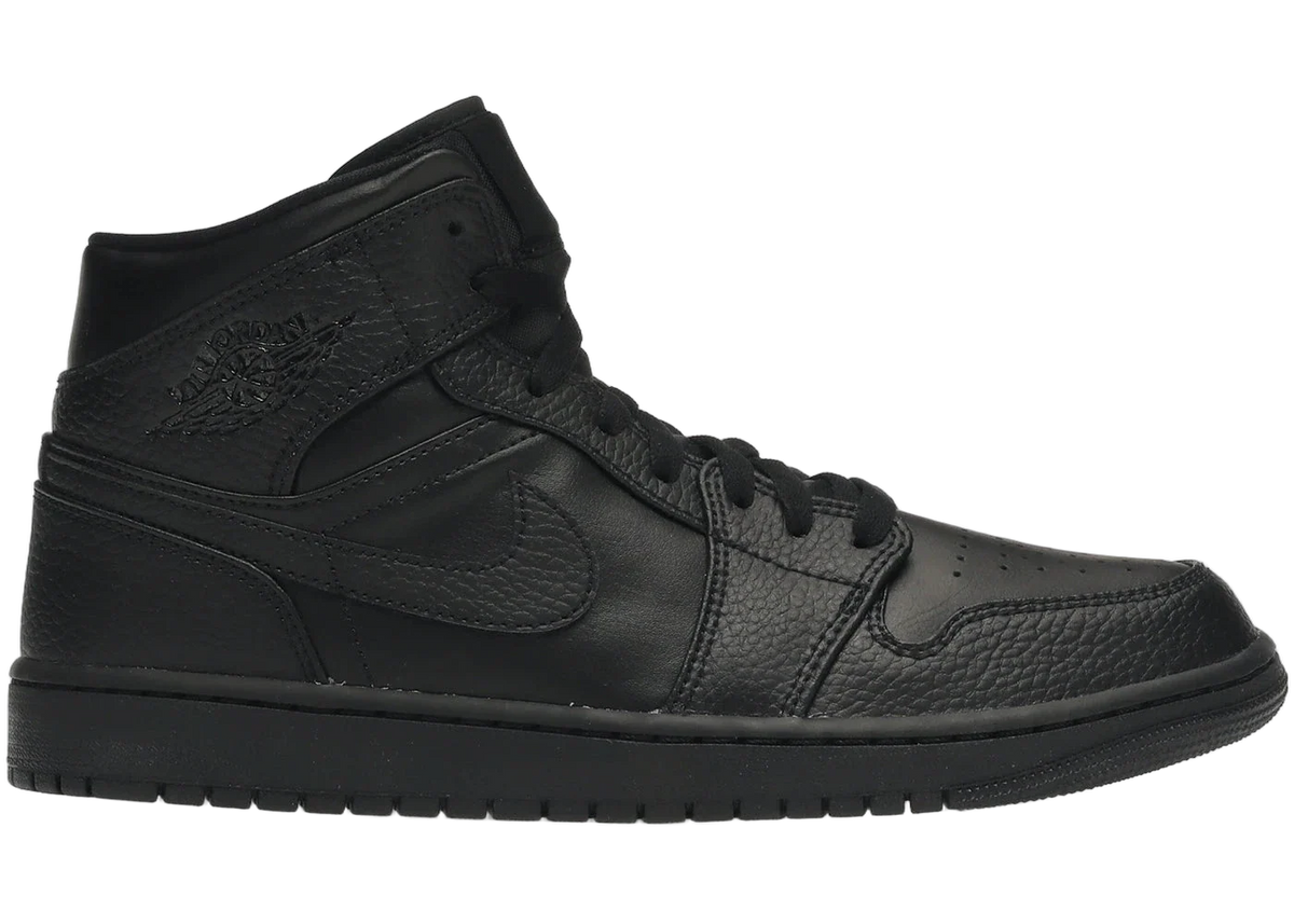 Jordan 1 Mid Triple Black