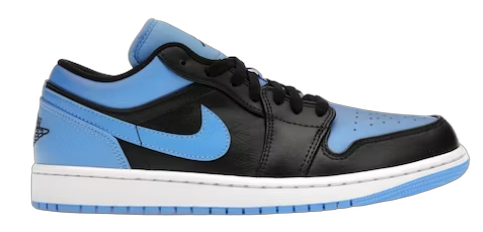 Jordan 1 Low Black University Blue