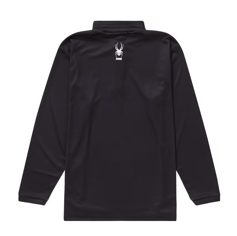 Supreme Spyder Web Half Zip Pullover Black