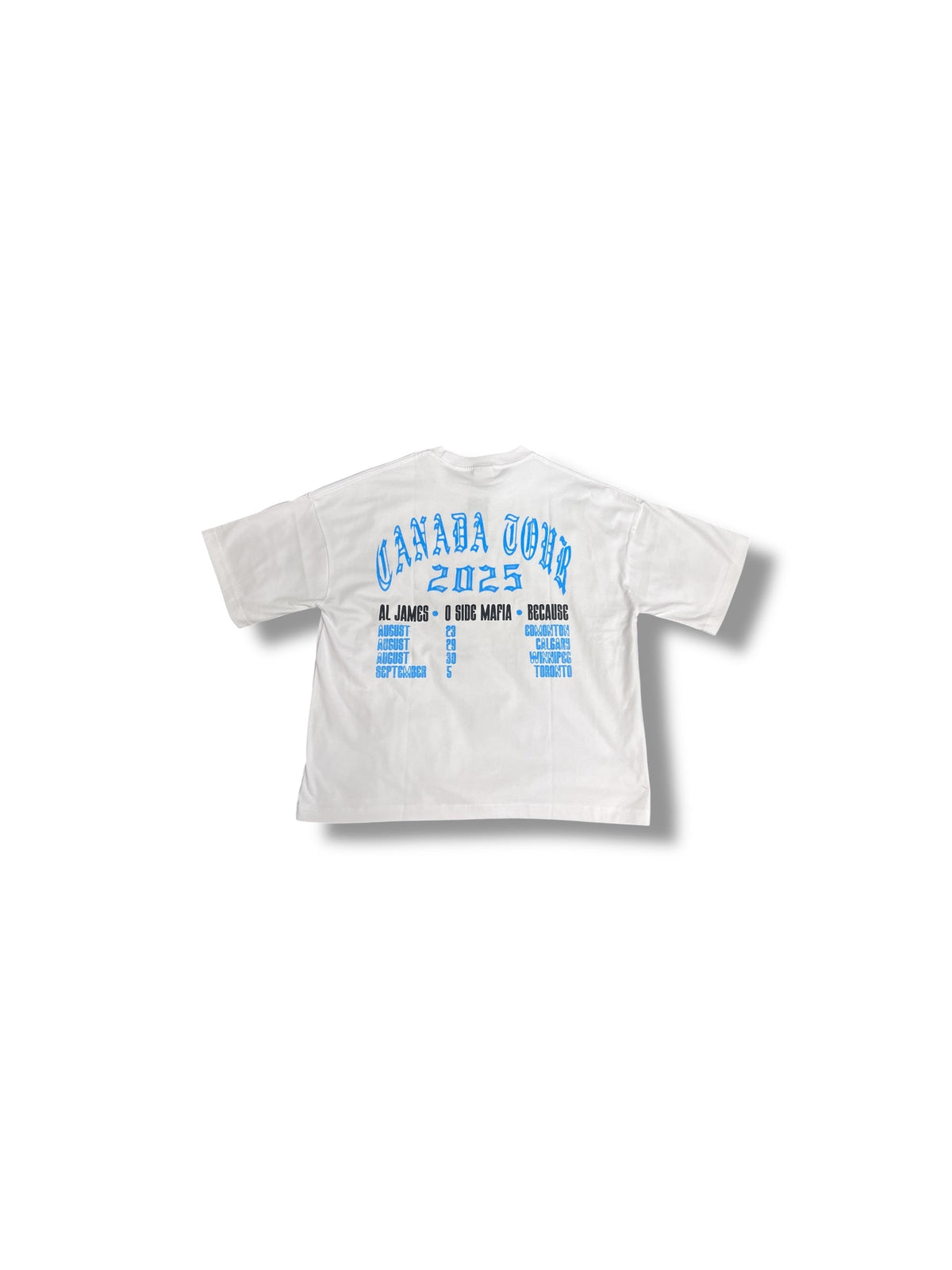 Al James x O Side Mafia x Because Tee "Canada Tour" (White)