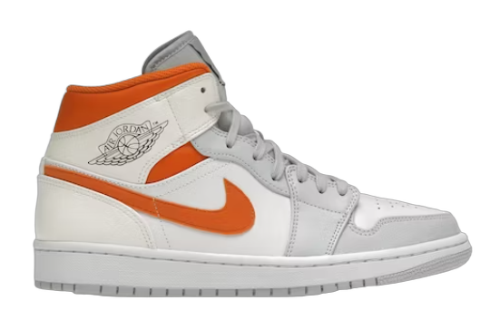 Jordan 1 Mid Starfish Pure Platinum (2020)