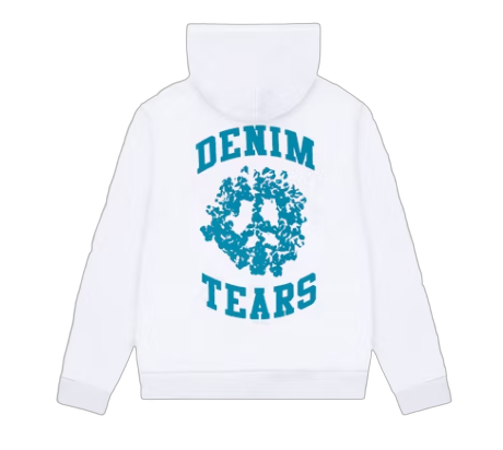 Denim Tears Denim University Zip Hoodie White