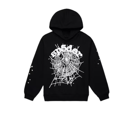 Sp5der OG Web Hoodie Black