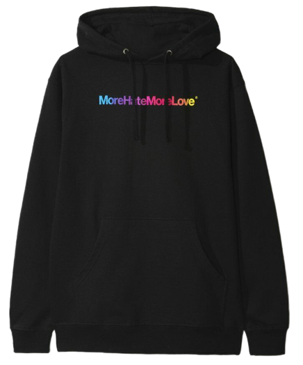 Anti Social Social Club More Hate More Love Hoodie Black
