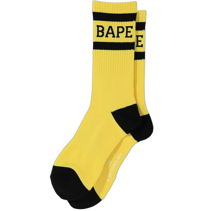 Bape Socks Yellow