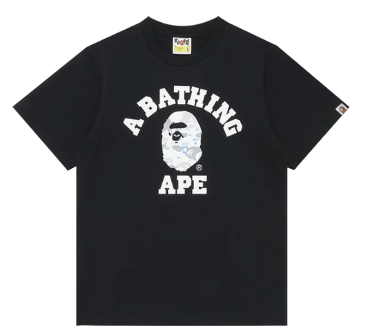 BAPE Space Camo College Tee 'Black' Galaxy