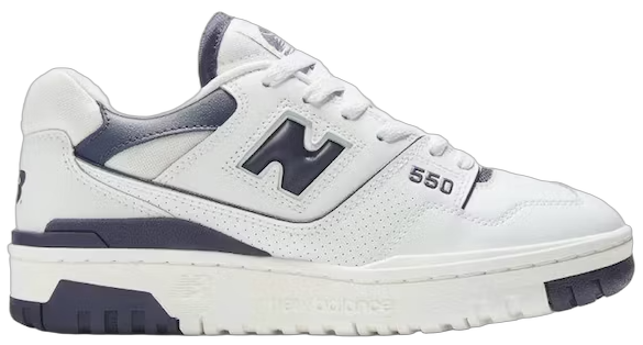 New Balance 550 White Dark Mercury (Women's)