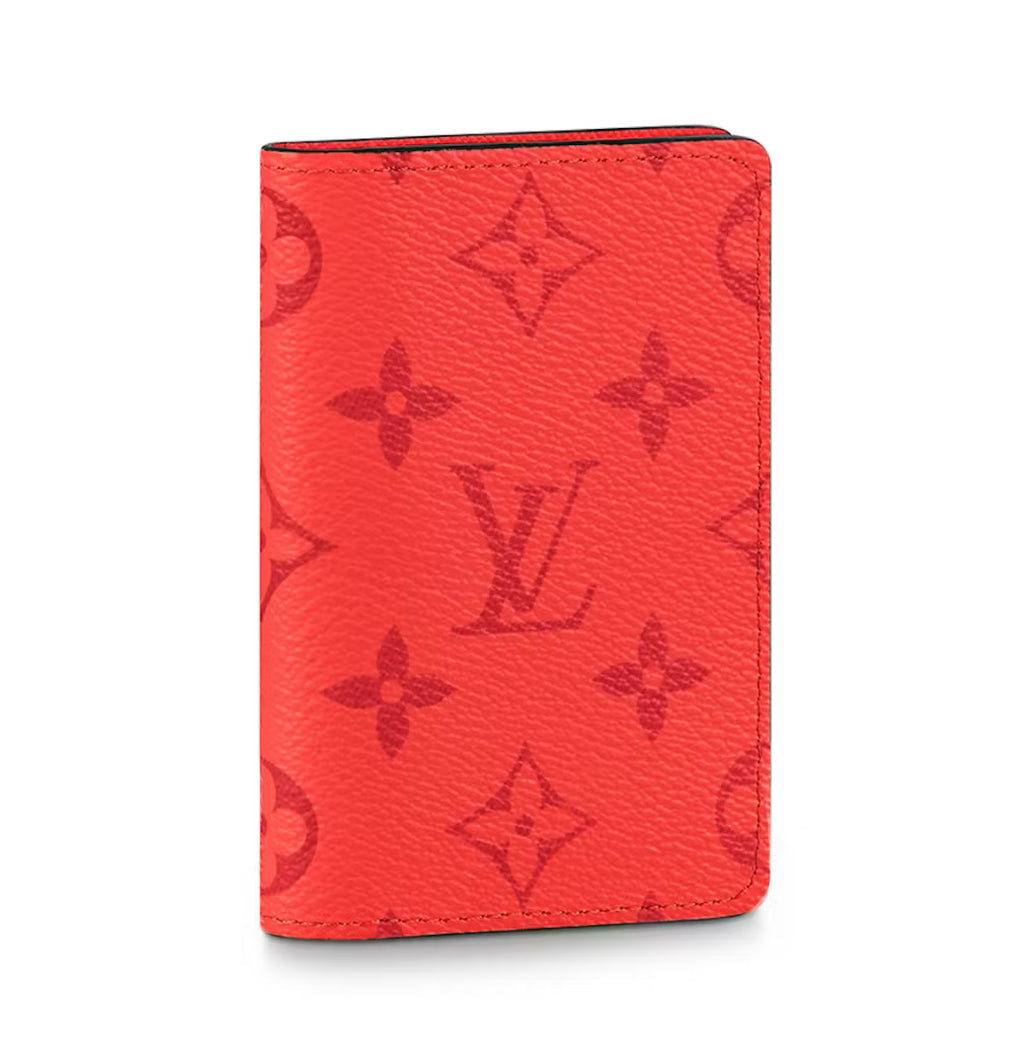 Louis Vuitton “Monogram Red” Pocket Organizer Wallet
