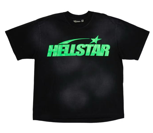 Hell Star Black Green Logo Gel Tee