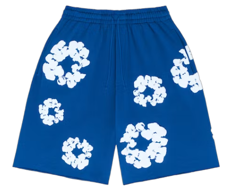 Denim Tears The Cotton Wreath Shorts Royal Blue