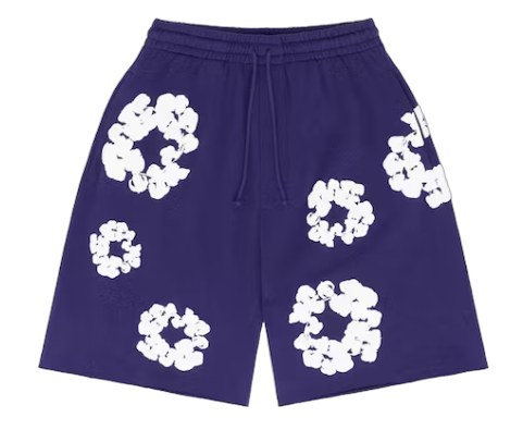 Denim Tears The Cotton Wreath Shorts Purple