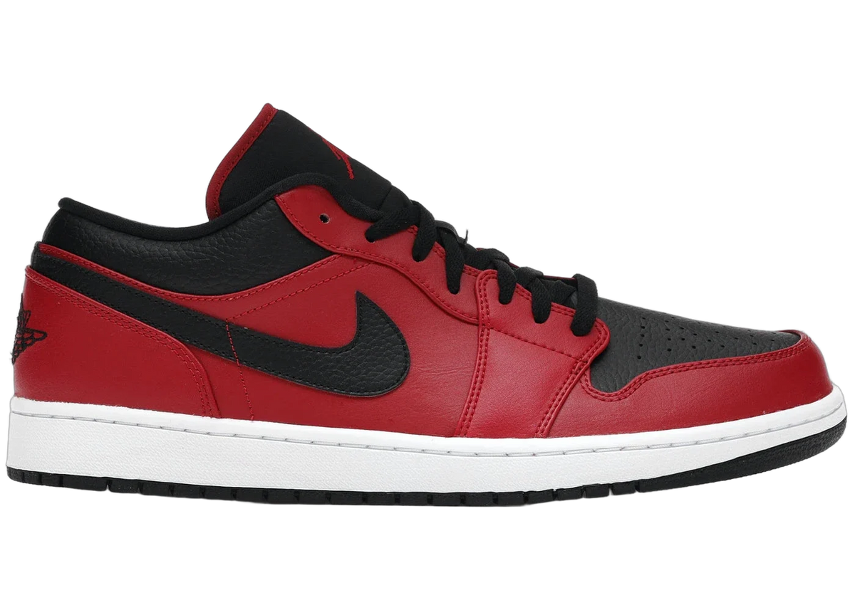 Jordan 1 Low Reverse Bred Pebbled Swoosh