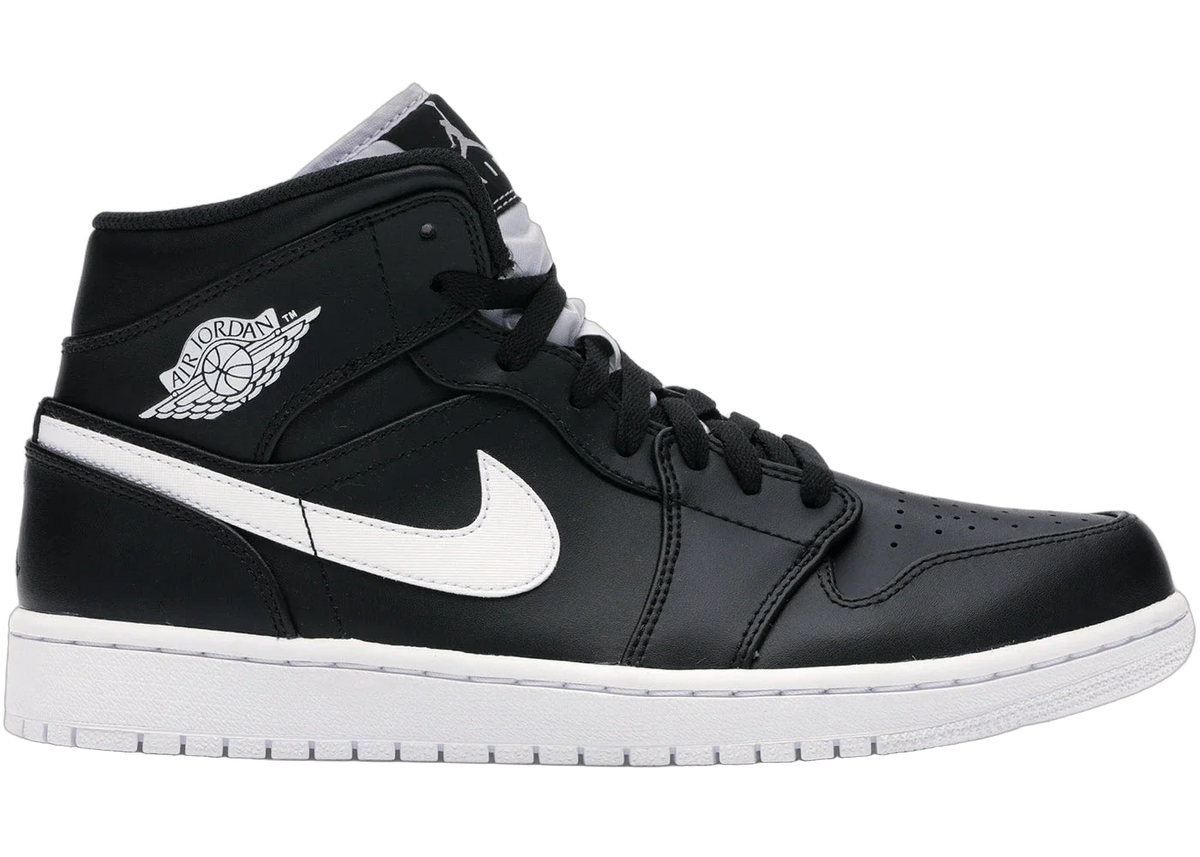 Jordan 1 Mid Black White