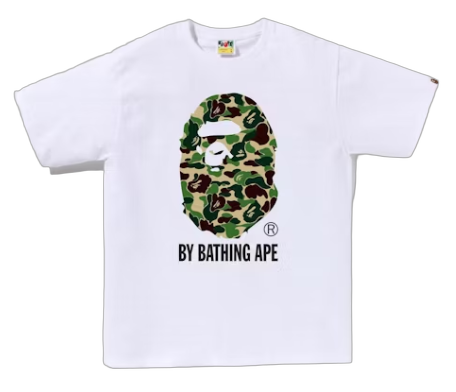 BAPE ABC Camo By Bathing Ape Tee White/Green
