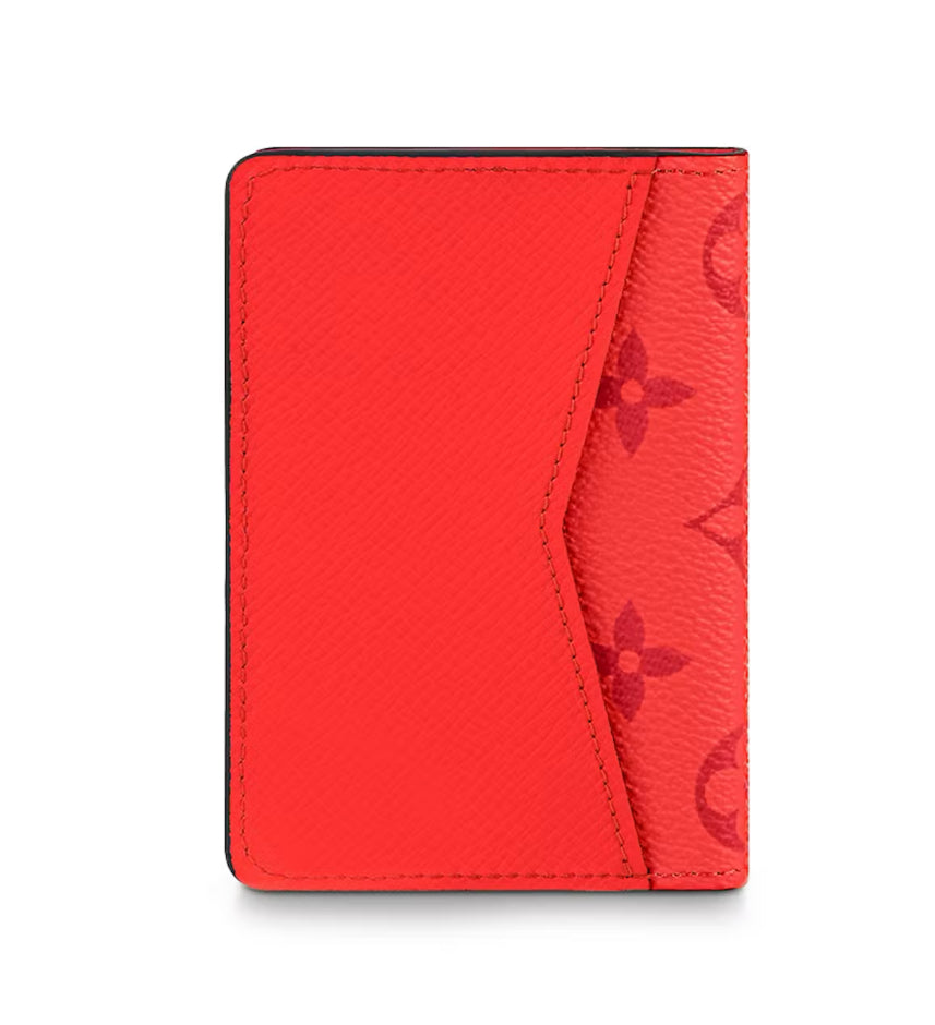 Louis Vuitton “Monogram Red” Pocket Organizer Wallet