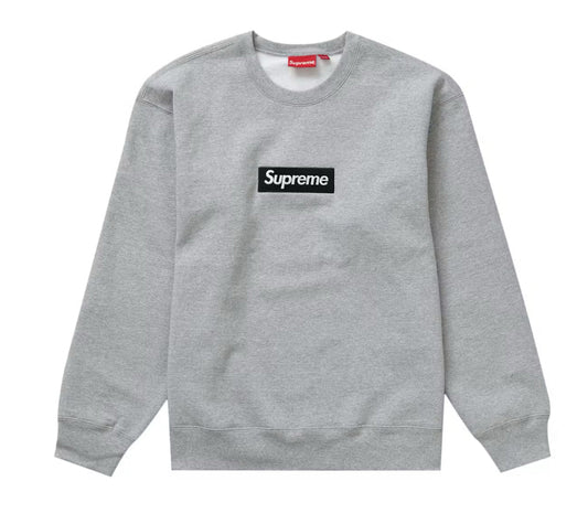 Supreme Box Logo Crewneck Heather Grey FW22