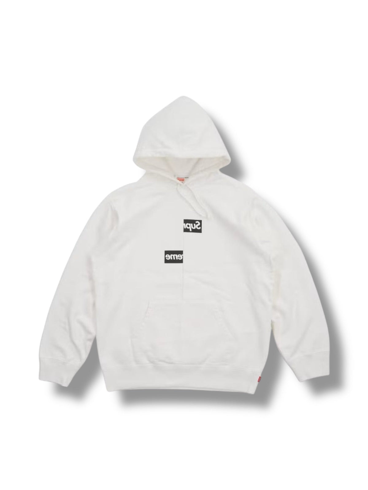 Supreme Comme des Garcons Split Box Logo Hoodie "White" (USED)