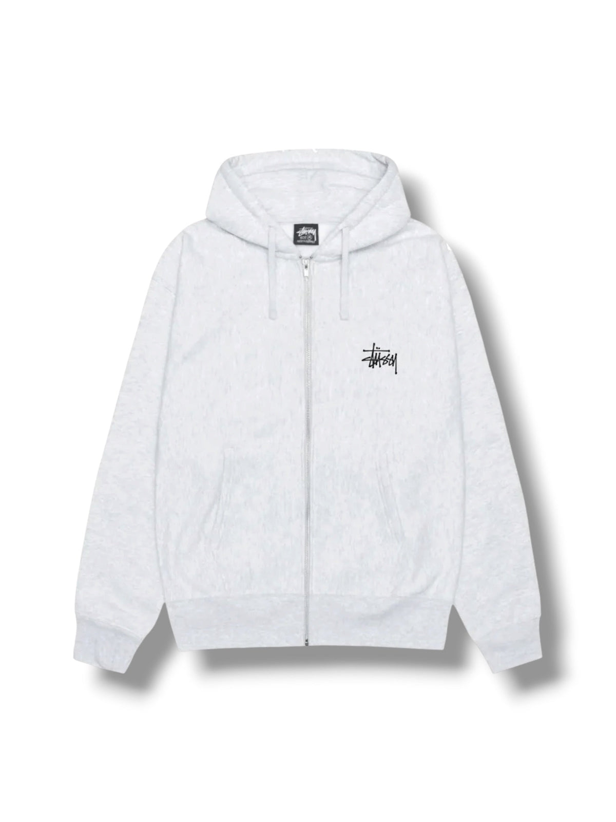 Stussy Basic Zip Up Hoodie "Ash Heather"