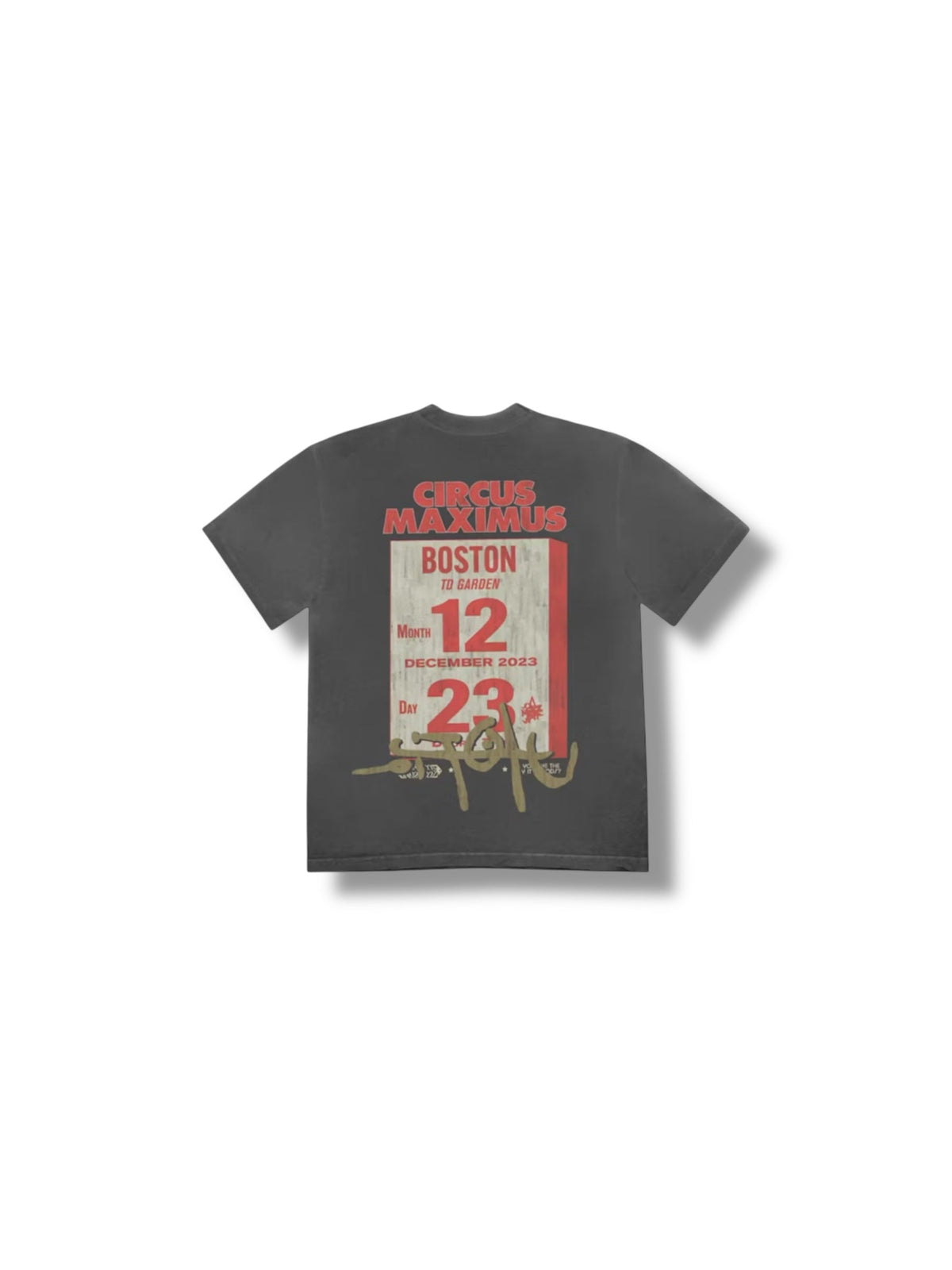 Travis Scott Circus Maximus Boston Tee "Black"