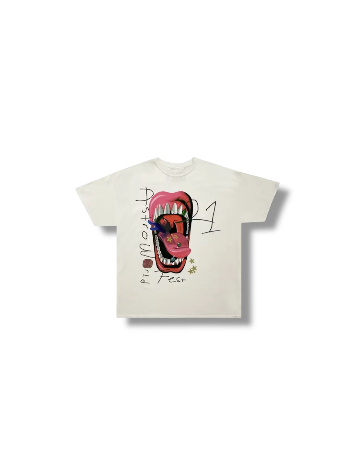 Travis Scott Astroworld Tongue Tee "White"