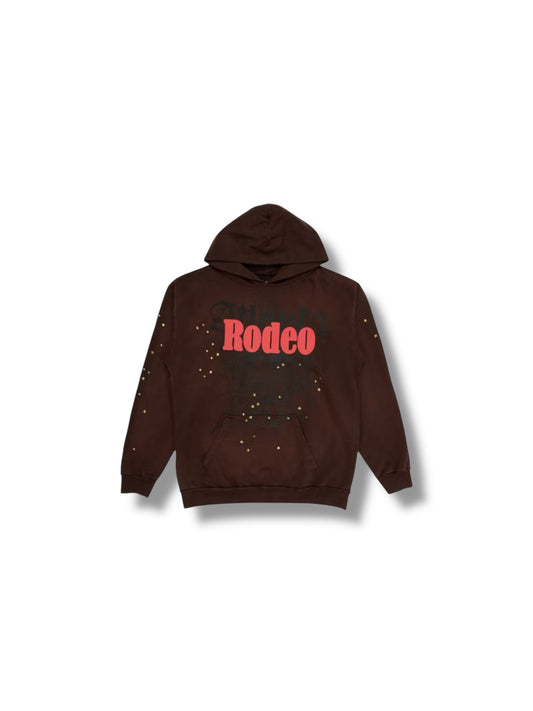 Sp5der x Cactus Jack Rodeo Web Hoodie "Brown"