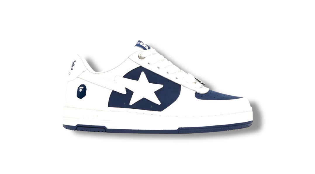 BAPE White/Navy BAPE STA #6