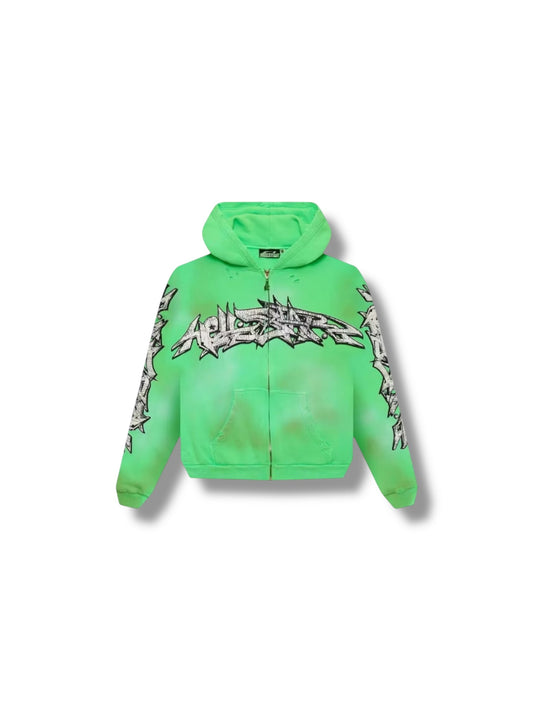 Hellstar Grafitti Zip-Up "Green"