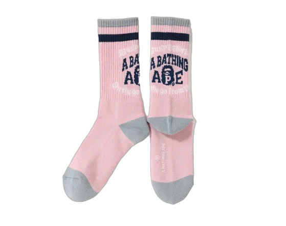 Bape Socks Salmon