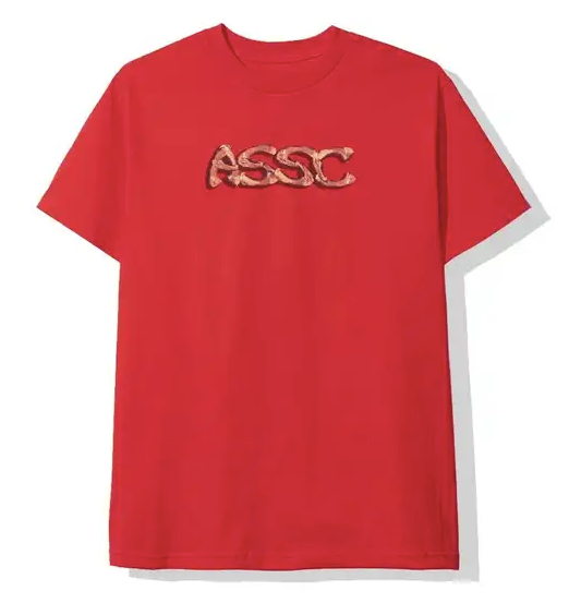 Anti Social Social Club Flame Tee Red Orange