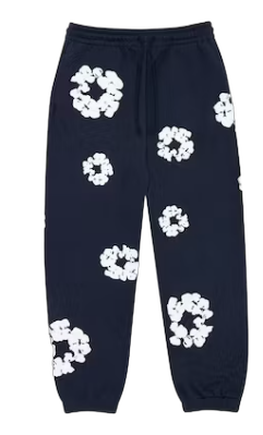 Denim Tears The Cotton Wreath Sweatpants Navy