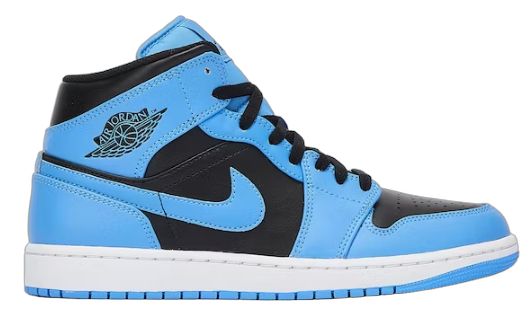 Jordan 1 Mid University Blue Black