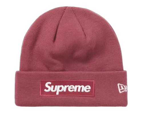 Supreme New Era Box Logo Beanie (FW21) Plum