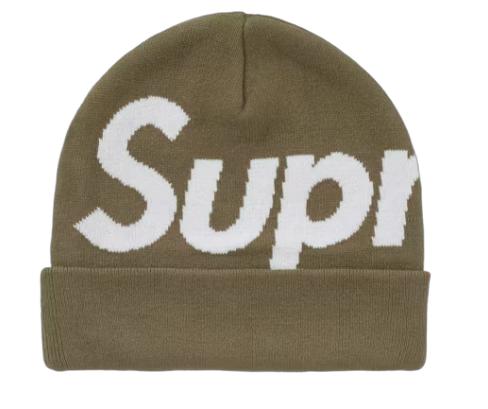 Supreme Big Logo Beanie (FW24) Olive
