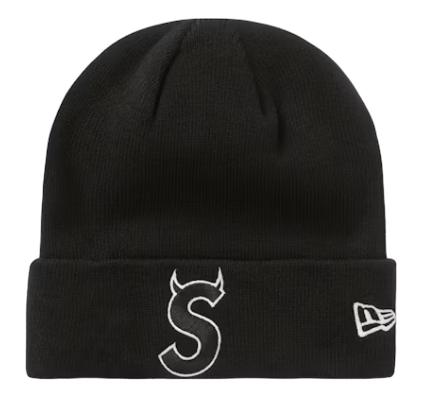 Supreme New Era S Logo Beanie (FW22) Black