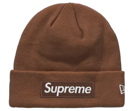 Supreme New Era Box Logo Beanie (FW21) Dark Brown