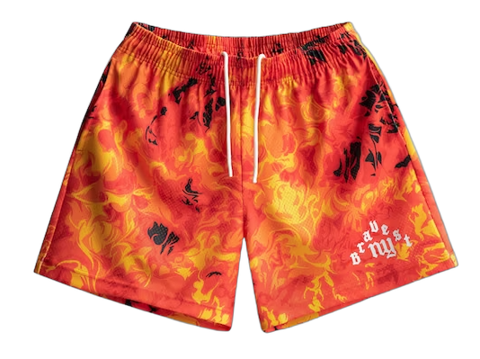 Bravest Studios Flame Shorts Red/Orange
