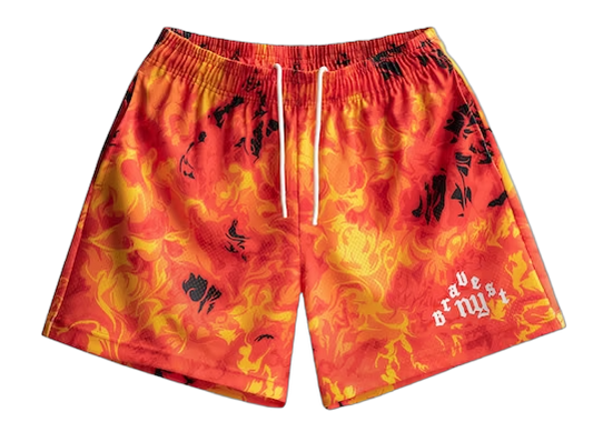Bravest Studios Flame Shorts Red/Orange