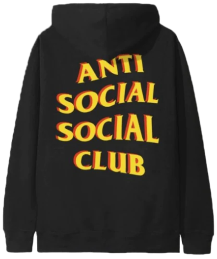 Anti Social Social Club Hoodie Red/Yellow
