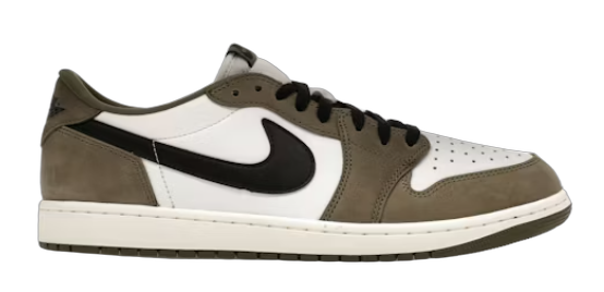 Jordan 1 Retro Low Medium Olive Summit White Sail Black