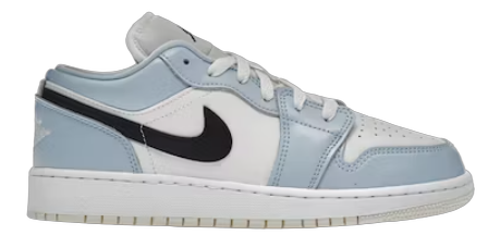 Jordan 1 Low Ice Blue Black (GS)
