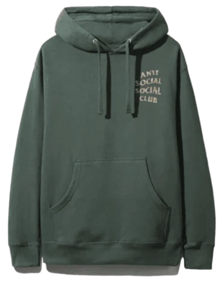 Anti Social Social Club Green Glitter Hoodie