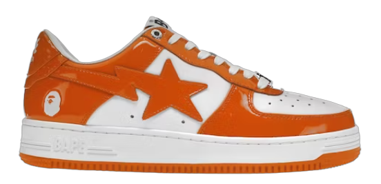 A Bathing Ape Bape Sta Low Orange